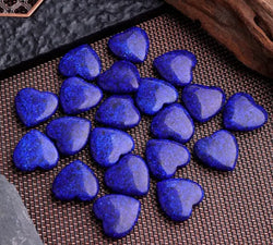 Lapis Lazuli natural stone “heart shape” per piece