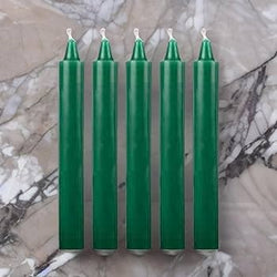 Healing energetic candles- Green 5 meditation candles