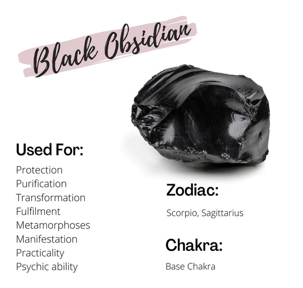 Obsidian Rock Obsidian Stone Meaning Black Obsidian Natural Raw