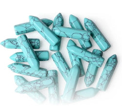 Turquoise blue stone “small tower shape” / Τιρκουάζ