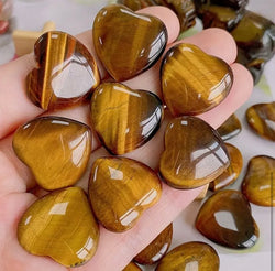 Tiger’s eyes stone “heart shape”