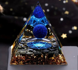 Lapis Lazuli natural stone pyramid