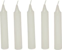 Healing energetic candles - White/5 meditation candles