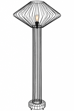 Corner floor lamp