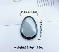 Hematite worry stone. Crystal thumb. Relax stone for anxiety, stress and energy / Αιματίτης πέτρα ηρεμίας και άγχους