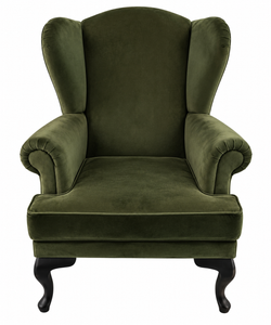 Vintage chair olive green color