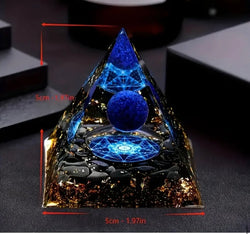 Lapis Lazuli natural stone pyramid
