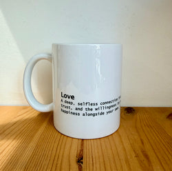 Cup with word meaning- Love-