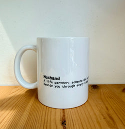 Cup with word meaning-Husband-