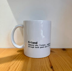 Cup with word meaning-Friend-