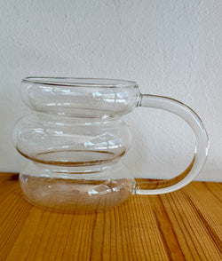 Coffee or tea glass cup giant