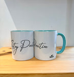 Cup with quotes-Stay positive-