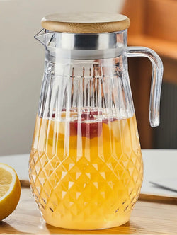 Pc Beverage pitcher with lid and filter 1600ml ideal for cold and hot