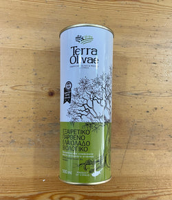 Organic olive oil extra virgin 500ml in can ideal for travel