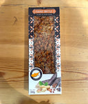 Pastelaki peanut brittle with honey and carob honey 100gr
