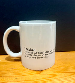 Cup with word meaning-Teacher-