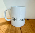 Cup with word meaning-Family-