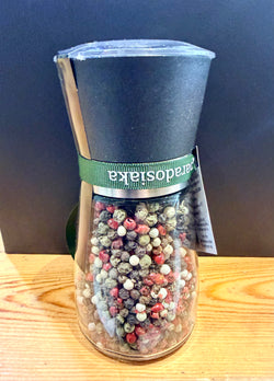 Grinder with mix peppers refillable
