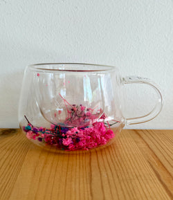 Fancy flowers color cup