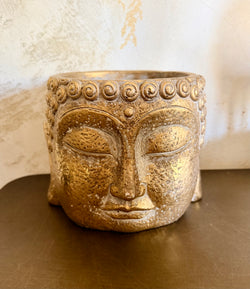 Buddha vase /pot gold vintage color