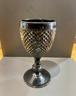 Wine vintage glass black