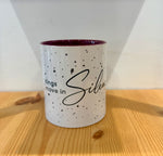 Cup with quotes-Kings move in silence-
