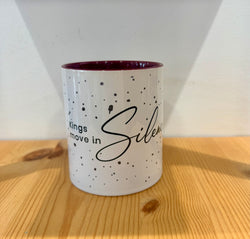 Cup with quotes-Kings move in silence-