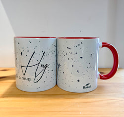 Cup with quotes-Hug in a mug