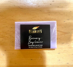Hair soap with rosemary and laurel oil
