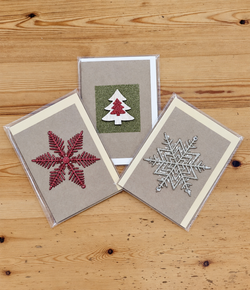Handmade Christmas wishing cards