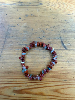 Red jasper Natural stone beaded bracelet handmade for women and men