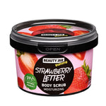Body scrub strawberry letter moisturising