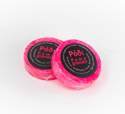 Pomegranate - flavoured loofah soap